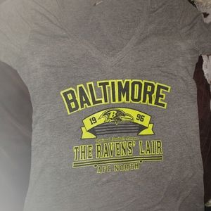 Baltimore Ravens v neck tee